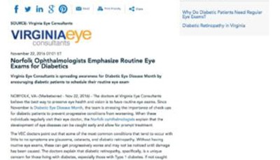 eye care flyer